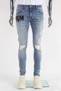 4GM ORIGINAL RIPPED BLUE JEANS
