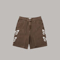 4GM BTFLY BROWN JEAN SHORTS