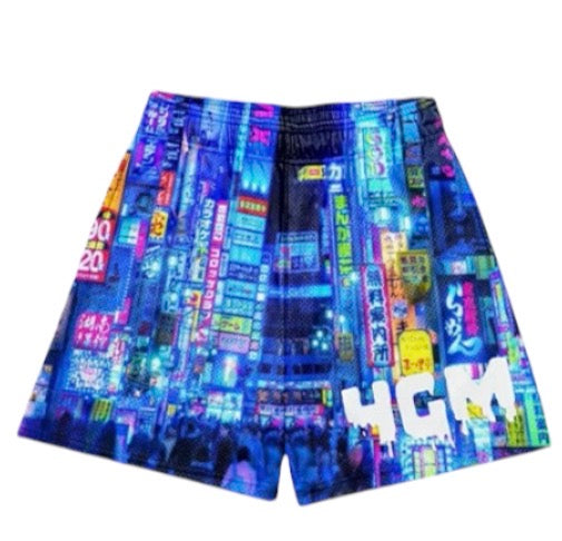 4GM TOKYO TINO SHINER MESH SHORTS
