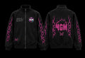 4GM BLACK DISCO TRACK SUIT ZIP UP