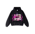 4GM THE PINK IS HOT ZIP UP HOODIE