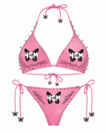 4GM BUTTERFLY SPIKE PINK BATHING SUIT