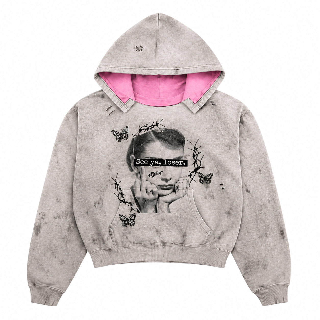 4GM SEE YA LOSER PINK HOODIE