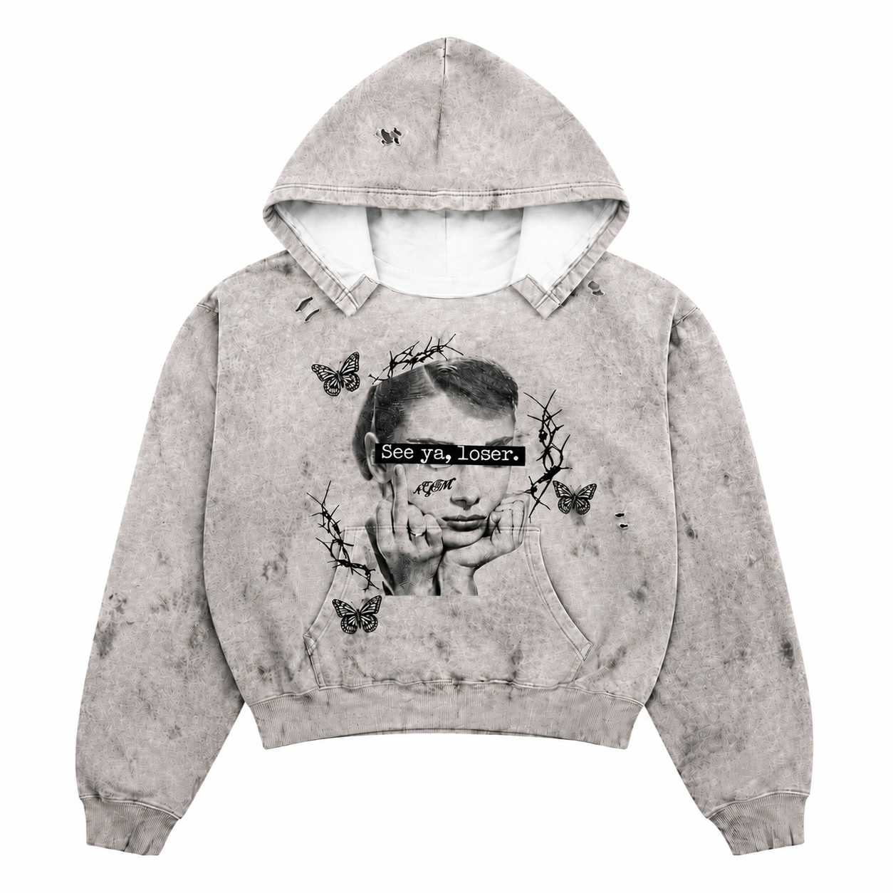 4GM SEE YA LOSER WHITE EDITION HOODIE
