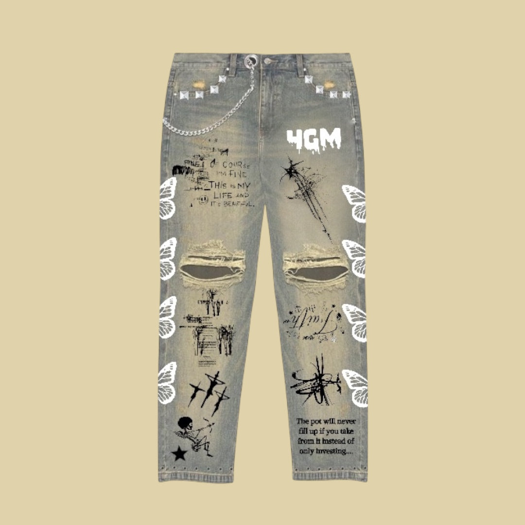 4GM BTFLY WE THE STAR JEANS
