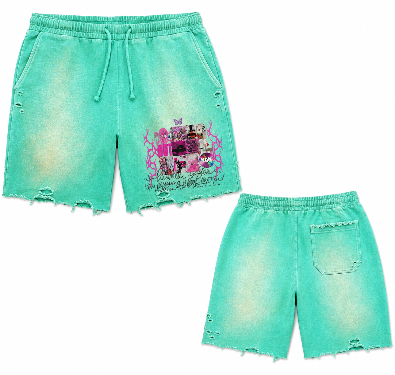 4GM TEAL HOT PINK T